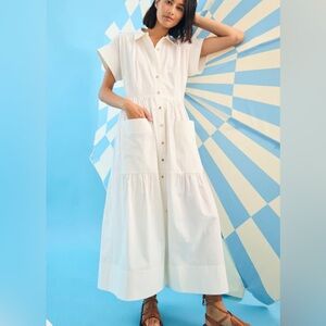 Hunter Bell Sarah dress white XS